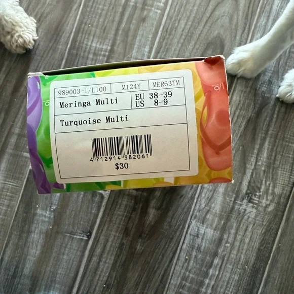 NWT Women’s Gelatto Flip Flops - Orange and Blue (Italian Brand) - Picture 6 of 7